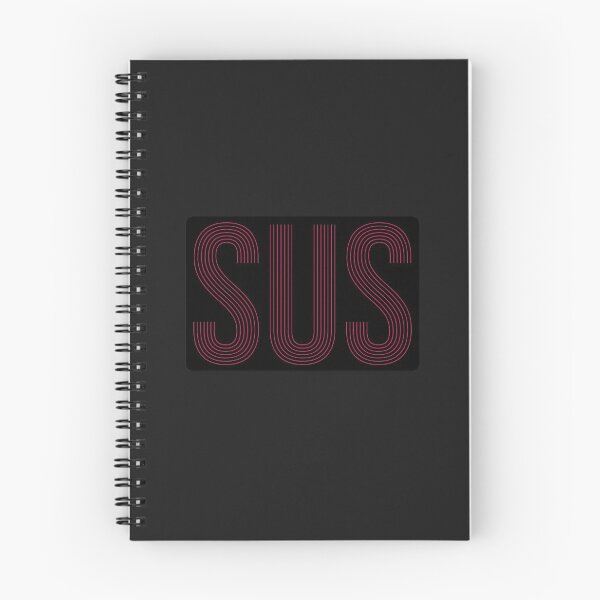 Item preview, Cool Red Sus Line Typography designed and sold by twicetrader.