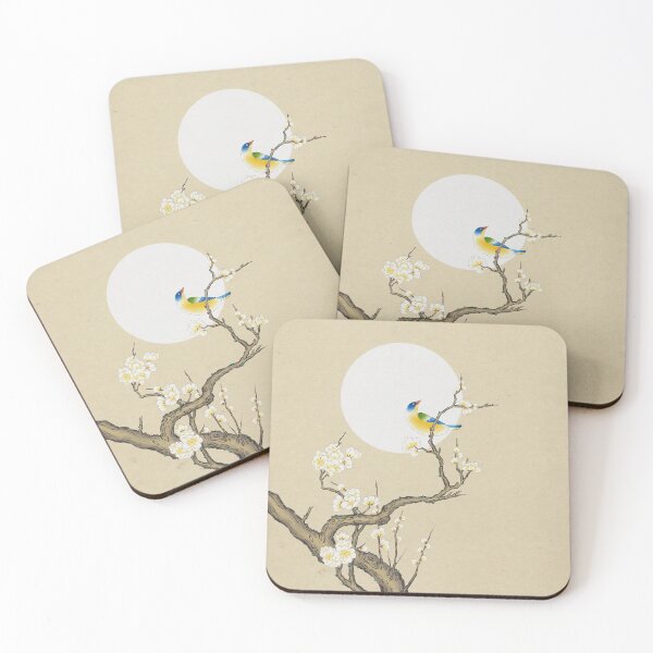 Item preview, Plum blossoms and bird, and the moon Type A (Minhwa: Korean traditional/folk art) designed and sold by minsillust.