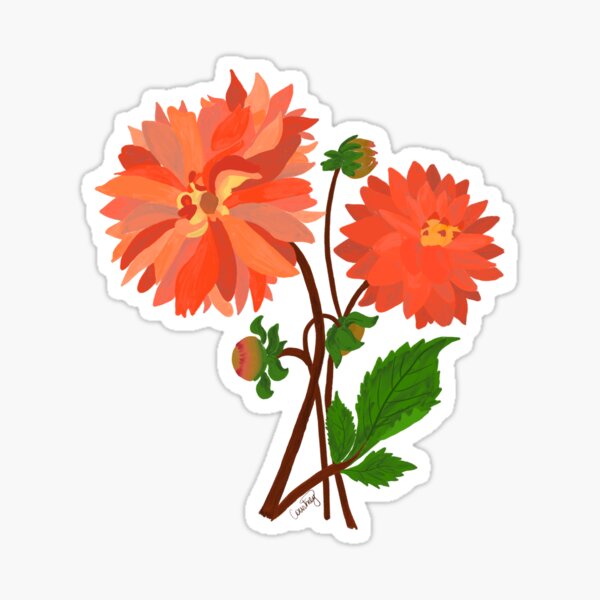 Item preview, Dahlias designed and sold by Courtney Charles.