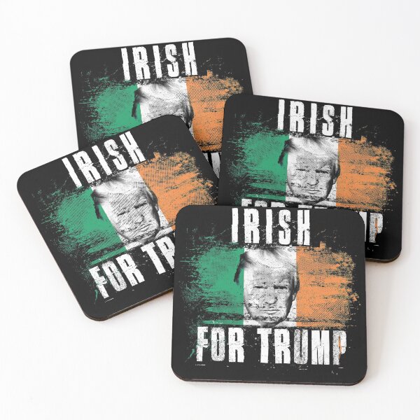 Item preview, Irish For Trump - Trump 2020 Patriotic Flag designed and sold by ockshirts.