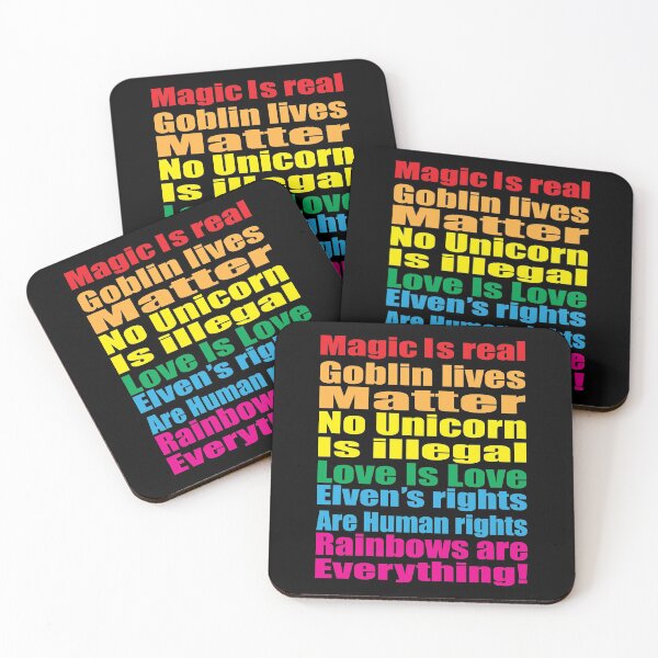 Item preview, Magic Is Real, Goblin Lives Matter, No Unicorn is illegal Love is Love designed and sold by Masayakana.