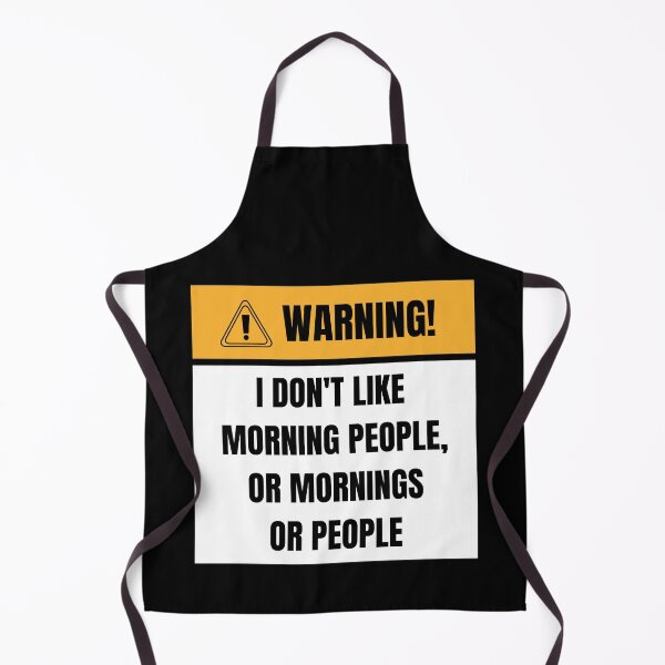 Item preview, Warning I Don't Like Morning People designed and sold by momsnpops.