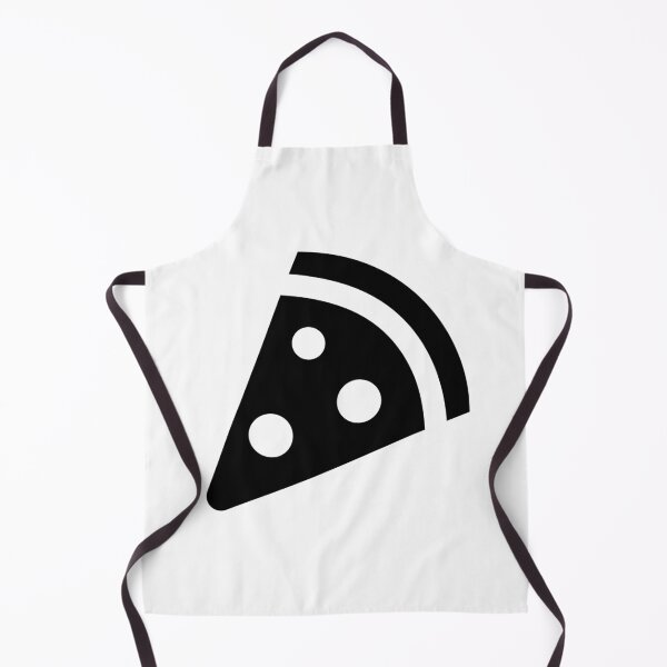 Item preview, Black Cute Pizza Logo designed and sold by Maria Simone.