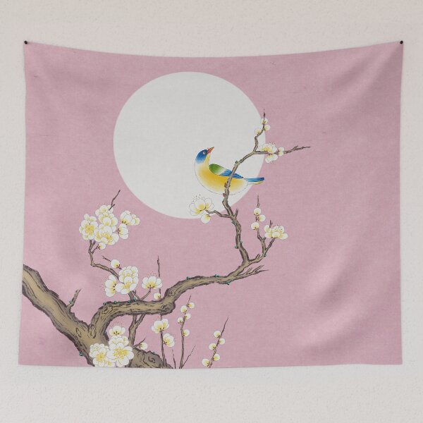 Item preview, Plum blossoms and bird, and the moon Type C (Minhwa: Korean traditional/folk art) designed and sold by minsillust.
