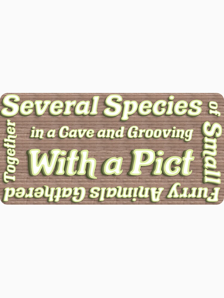 "Several Species of Small Furry Animals Gathered Together in a Cave and