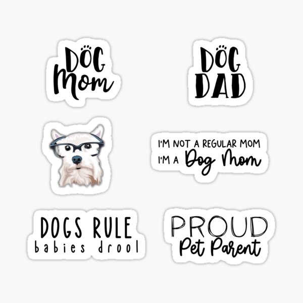 Pet Parent Sticker Pack | ORDER A MEDIUM OR LARGE Sticker Sticker