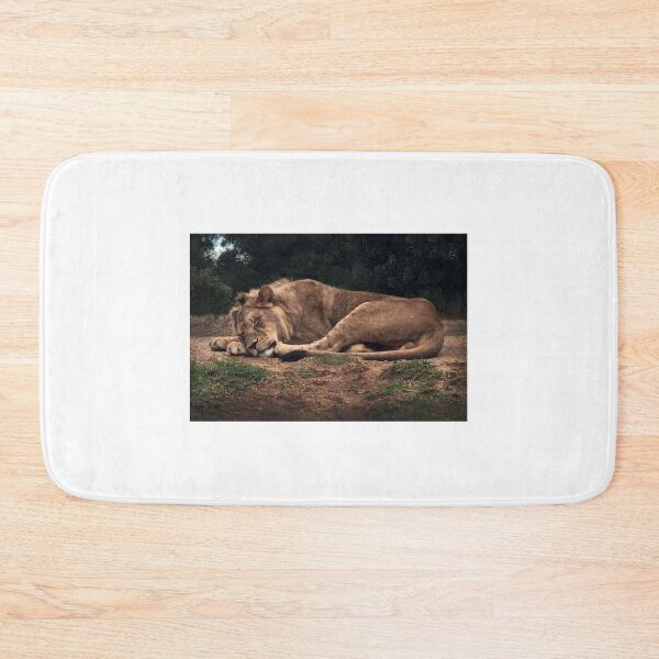 Item preview, Lion Sleeping designed and sold by Roz McQuillan Fine Art & Photography.