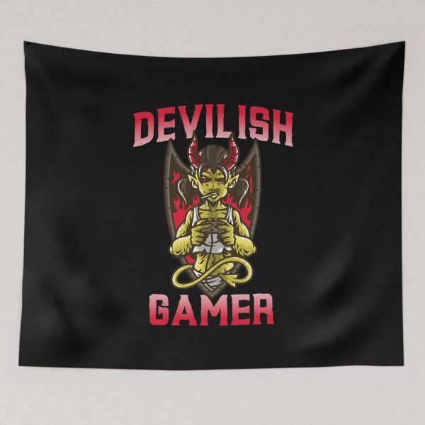 Item preview, Devilish Gamer designed and sold by TeeZoneZtore.