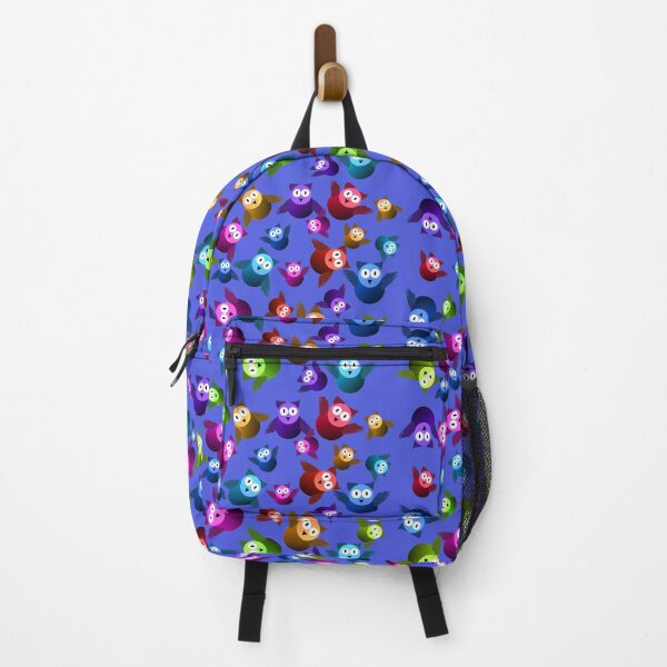 Item preview, Colorful Cartoon Owls Pattern on Blue designed and sold by SRpics4you.