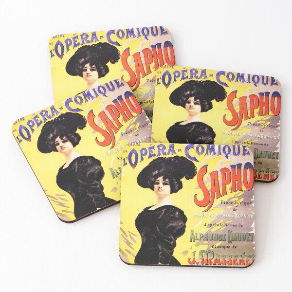 Item preview, Theatre Opera Comique SAPHO 1897 Jules Massenet Vintage French Theater designed and sold by retroposters.