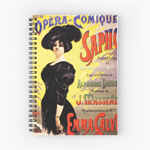 Artikelvorschau, Theater Opera Comique SAPHO 1897 Jules Massenet Vintage Französisches Theater entworfen und verkauft von retroposters.
