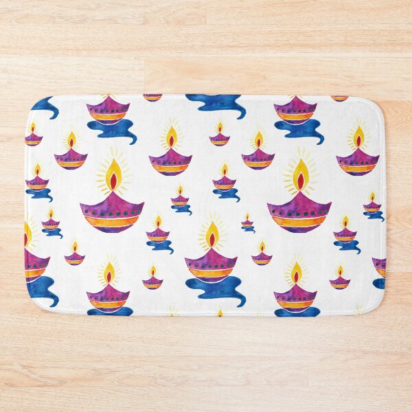 Item preview, Diwali Diyas pattern designed and sold by Home Cyn Home.