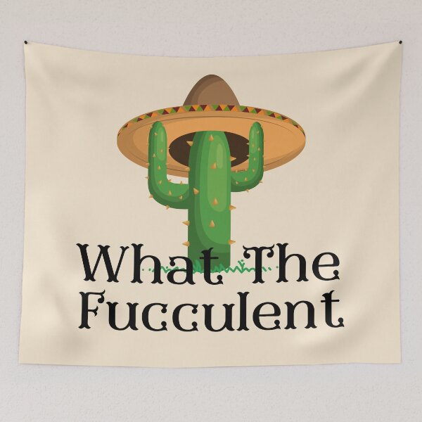 Item preview, What the Fucculent Funny Meme designed and sold by cation-studio.
