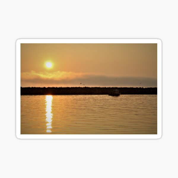 Sunrise over Homer, Alaska Sticker
