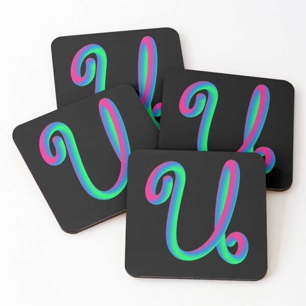 Item preview, Letter U Neon Multicolor designed and sold by Aethel84.