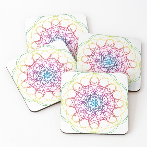Item preview, Round gradient mandala Design designed and sold by ShopThousand.
