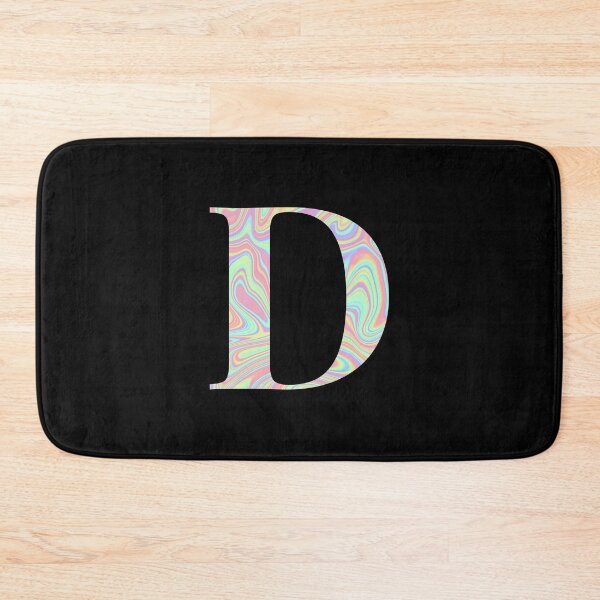 Item preview, Letter D Holographic Liquid Marble Effect Rainbow Alphabet designed and sold by Sour Soul.