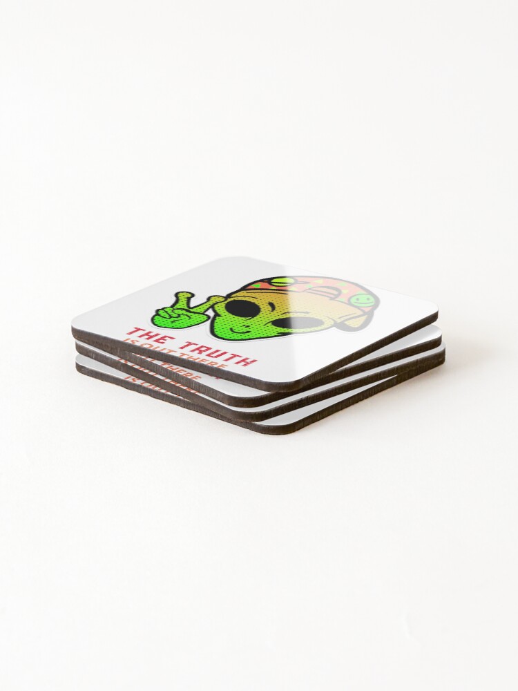 Thumbnail 4 of 5, Coasters (Set of 4), skull designed and sold by bash247.