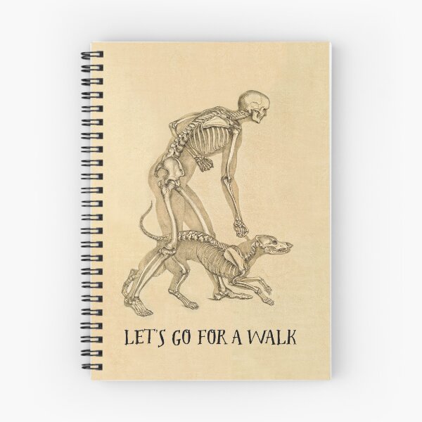 Item preview, Let's go for a walk: skeletal view of a man and his dog. 1860 designed and sold by ebrawne.