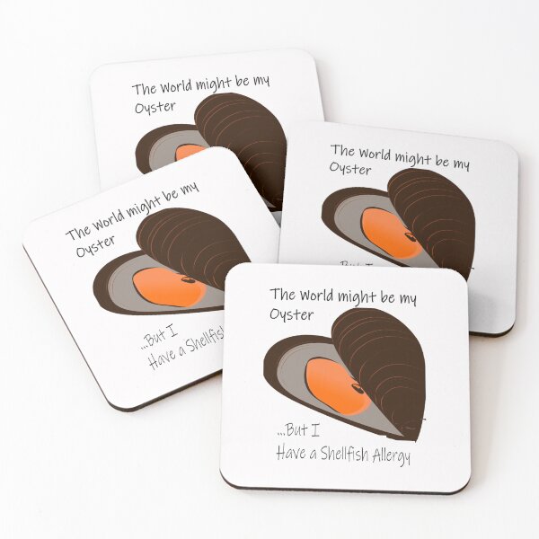 Item preview, I have a shellfish allergy designed and sold by PillowPuns.