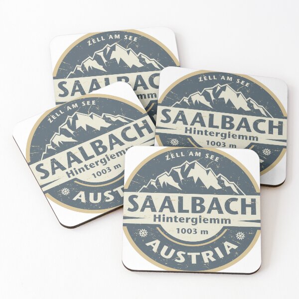 Saalbach-Hinterglemm, Austria Coasters (Set of 4)