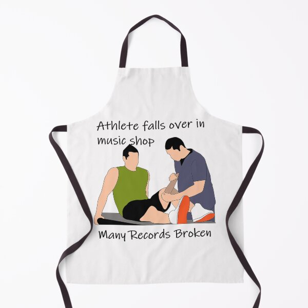 Item preview, Athlete falls over in music shop designed and sold by PillowPuns.