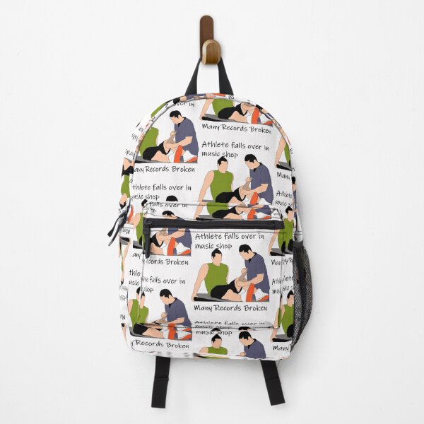 Item preview, Athlete falls over in music shop designed and sold by PillowPuns.