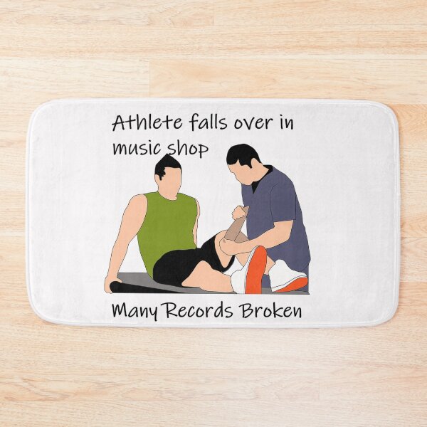 Item preview, Athlete falls over in music shop designed and sold by PillowPuns.