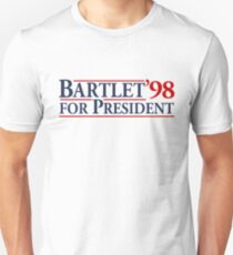 Camiseta unisex Bartlet para presidente