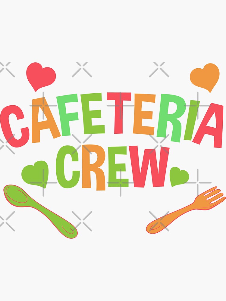 "Cafeteria Crew Lunch Lady Food Server Gift" Sticker for Sale by FY83