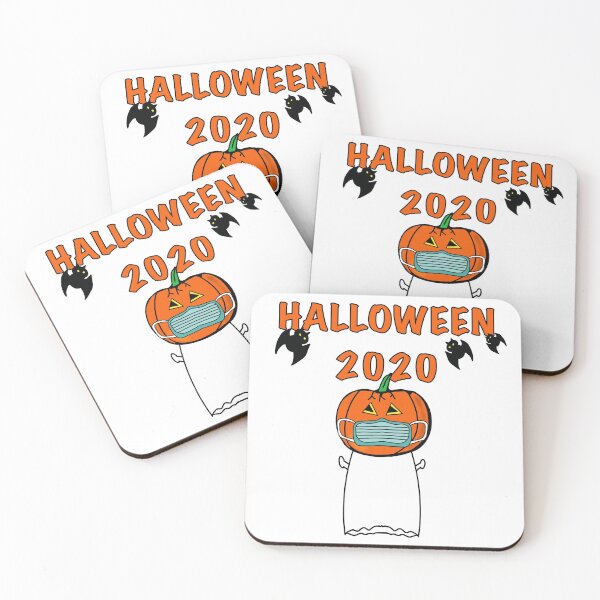 Item preview, Halloween 2020 Ghost wearing face mask designed and sold by BusyMonkeys.