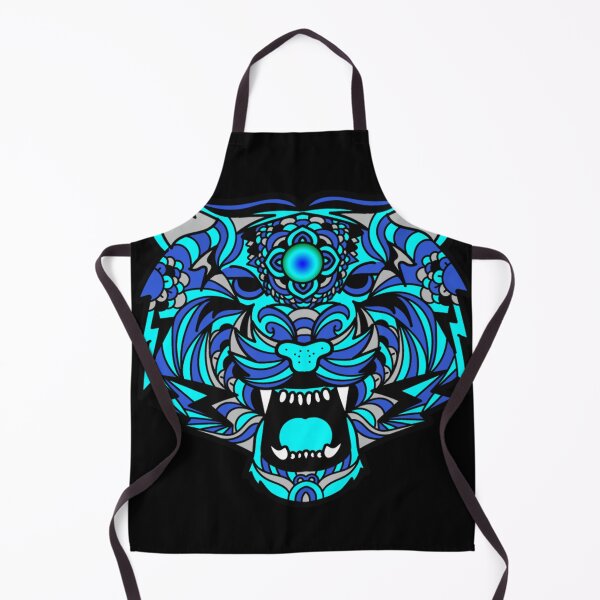 Item preview, BLUE AND SILVER MANDALA TIGER designed and sold by Astralia.