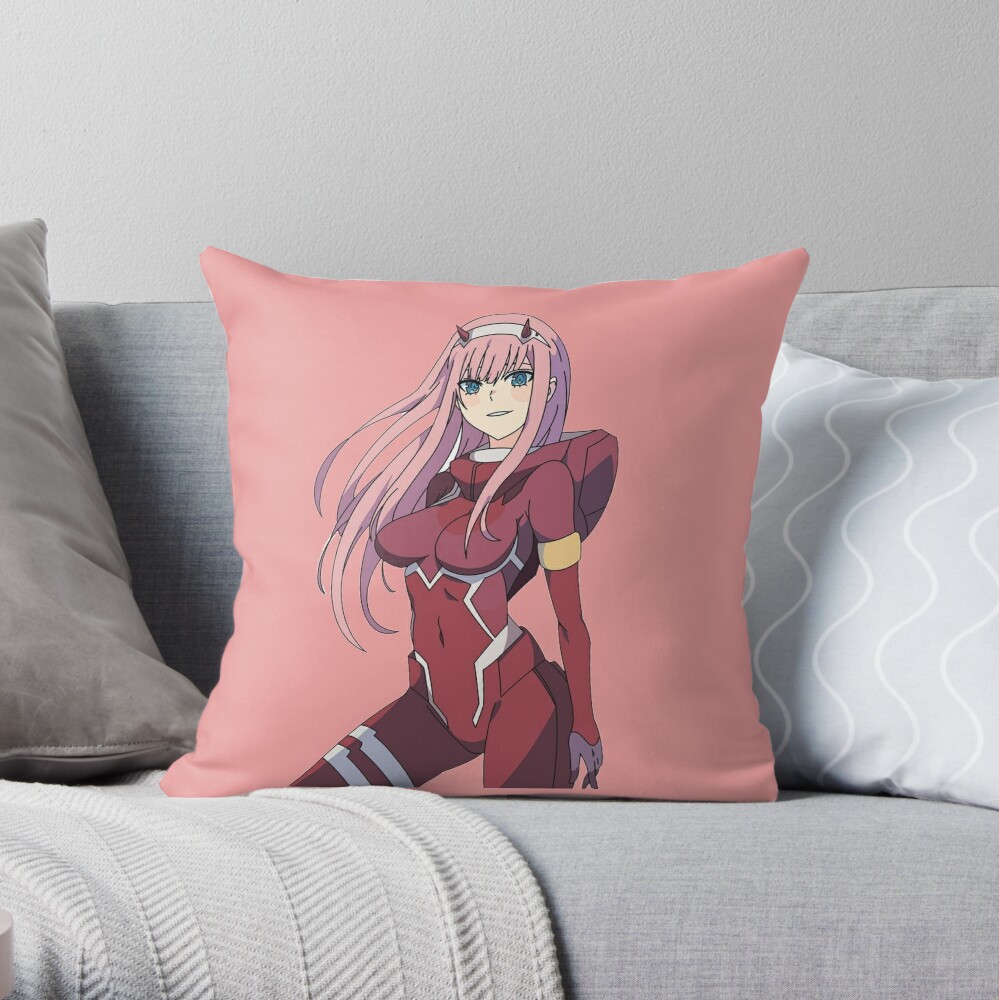 Zero Two Throw Pillow For Sale By Goofyyy Redbubble