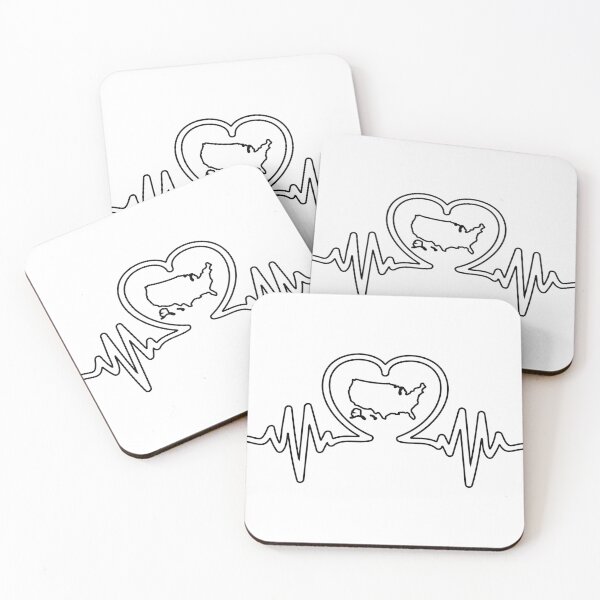 Item preview,  Heart Beat Love USA designed and sold by Style2Vie.