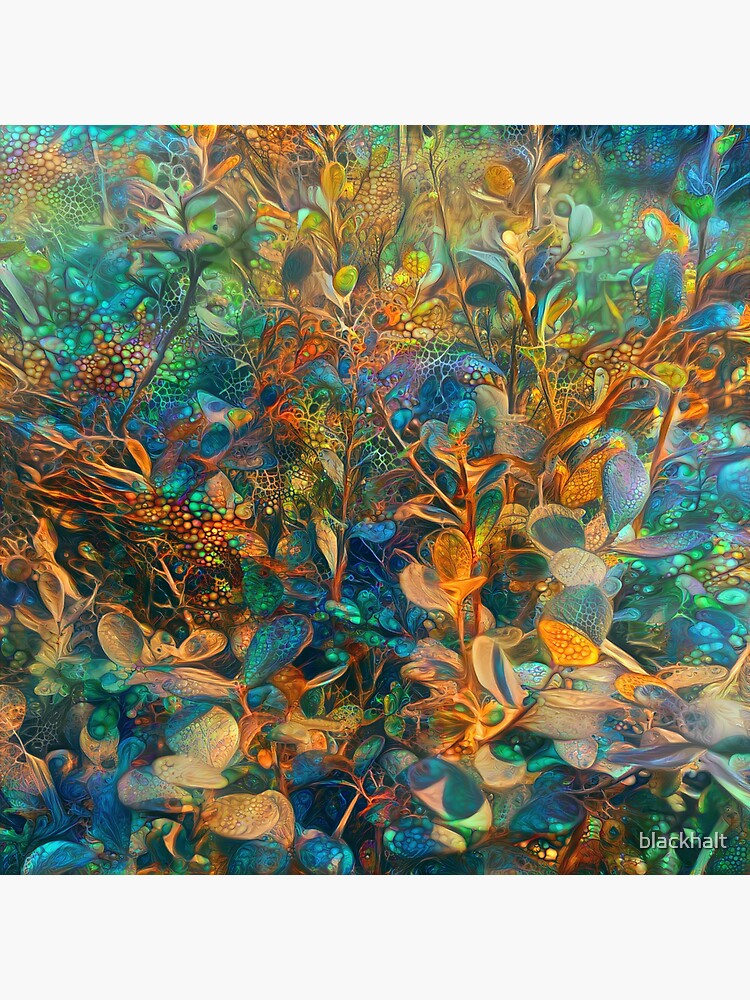 Flower abstract digital painting by blackhalt