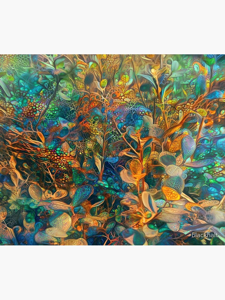 Flower abstract digital painting by blackhalt