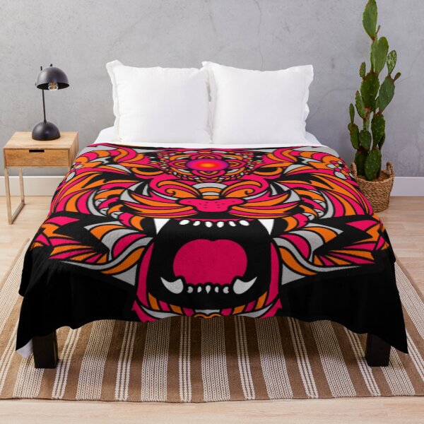 Item preview, PINK ORANGE AND SILVER MANDALA TIGER designed and sold by Astralia.