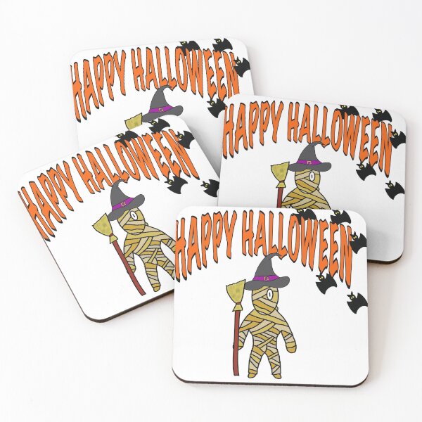 Item preview, Halloween Mummy wearing witch hat designed and sold by BusyMonkeys.