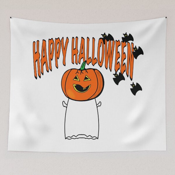 Item preview, Ghost Wearing a Pumpkin designed and sold by BusyMonkeys.