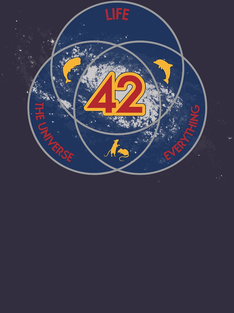 The Answer to Life, the Universe & Everything (Ultimate Venn Version) by BoomShirts