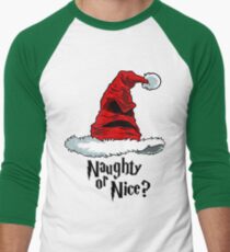 Naughty or Nice? Men's Baseball ¾ T-Shirt