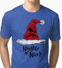 Naughty or Nice? Tri-blend T-Shirt