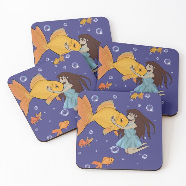 Item preview, Underwater goldfish girl designed and sold by Salem Scribbles.