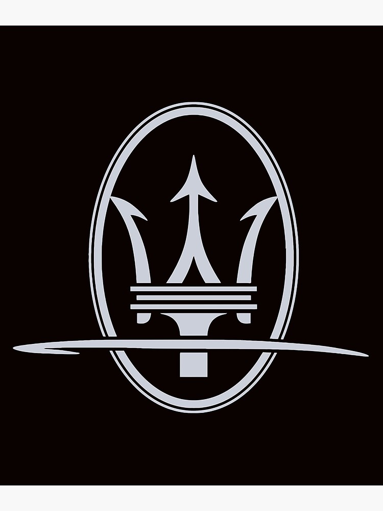 "Maserati Italian Sports car Logo" Poster by Rosence Redbubble