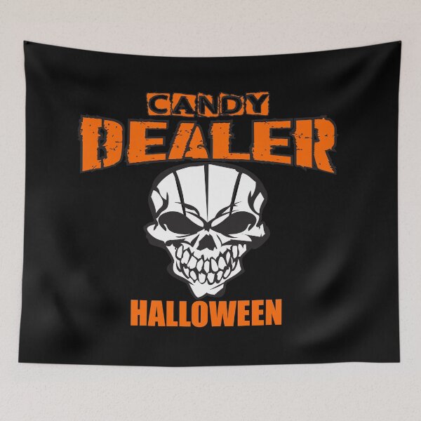 Item preview, Candy Dealer Halloween White Skull designed and sold by SammyBad.