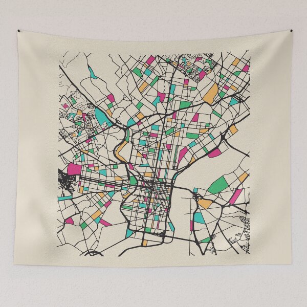 Item preview, Philadelphia, Pennsylvania Street Map designed and sold by A Deniz Akerman.