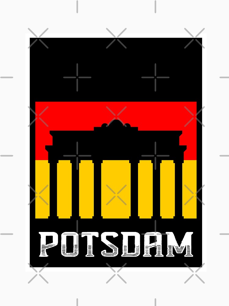 Potsdam Germany Travel Souvenir German Flag Badge Potsdam Deutschland Classic T-Shirt