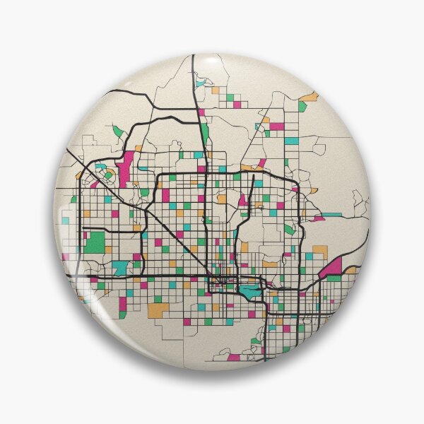 Item preview, Mapa de calles de Phoenix, Arizona designed and sold by A Deniz Akerman.