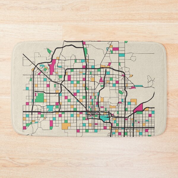Item preview, Phoenix, Arizona Street Map designed and sold by A Deniz Akerman.