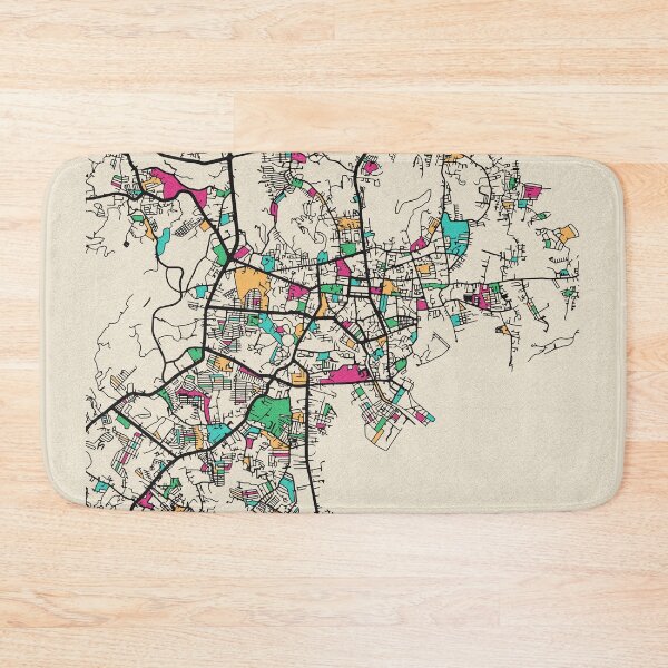 Item preview, Phuket City, Thailand Street Map designed and sold by A Deniz Akerman.